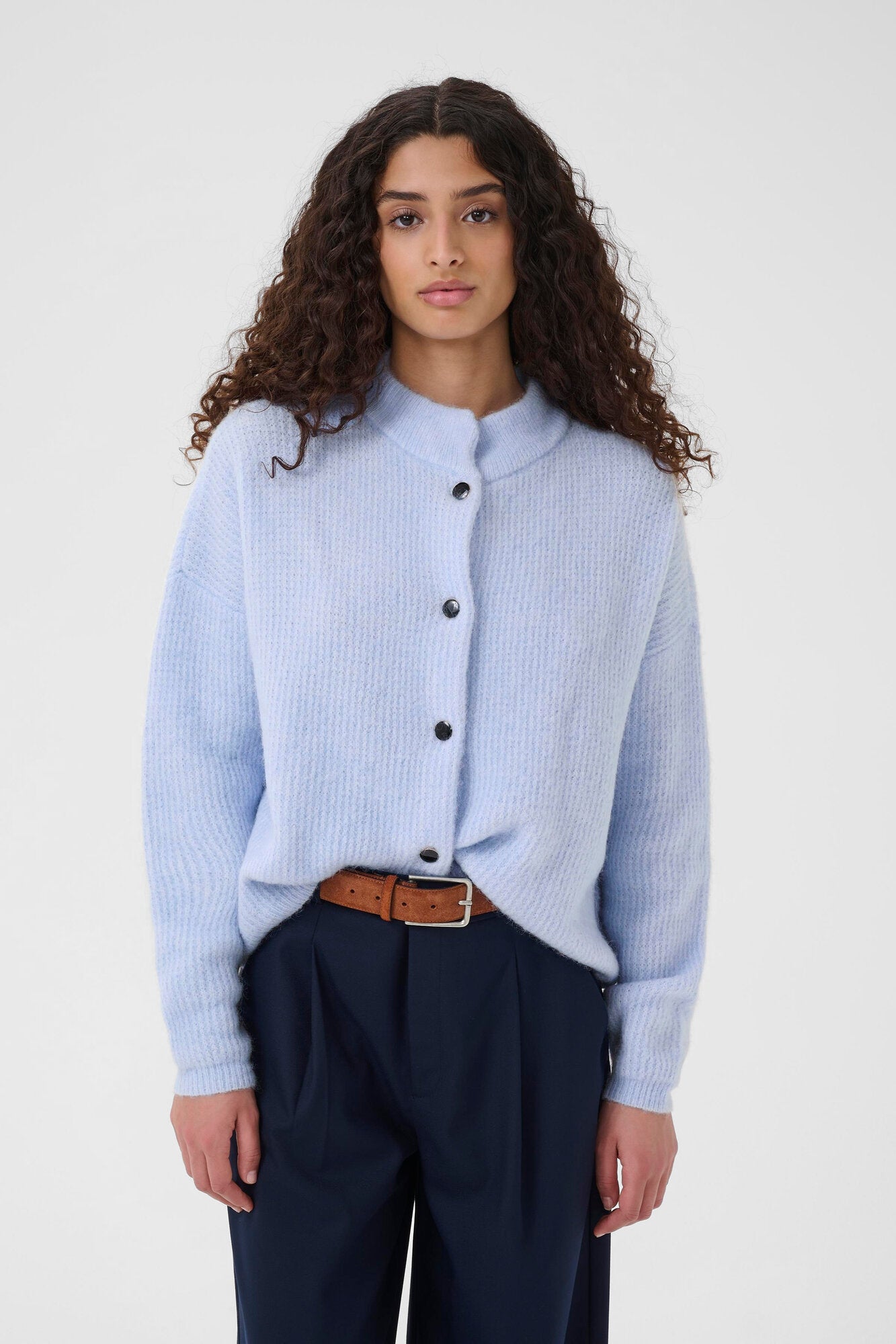 AlphaGZ kort cardigan - Centaurea Mélange